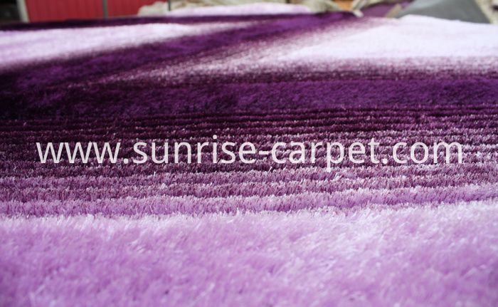 Silk 3D &4D Shaggy Rug Purple Silk 3D &4D Shaggy Rug Purple